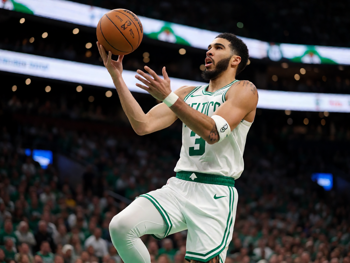 NBA季后赛比赛中球员上篮瞬间